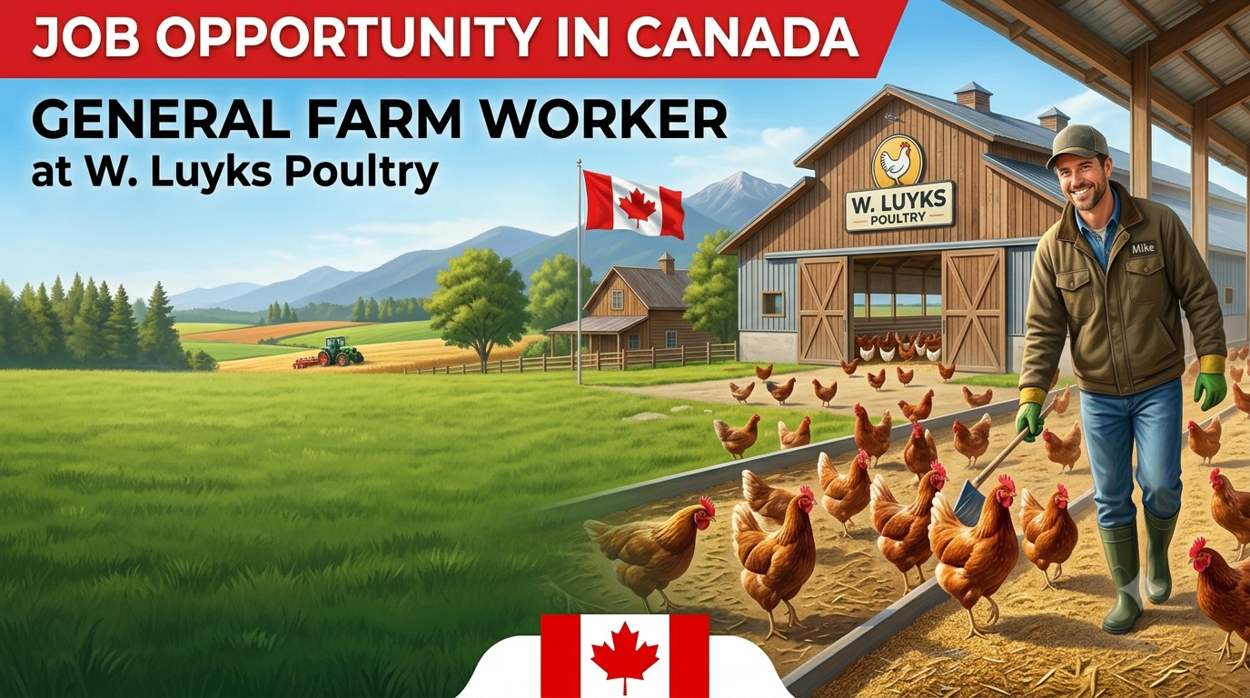 Discover the General Farm Worker job opportunity at W. Luyks Poultry in Canada. Learn about job responsibilities, qualifications, benefits, work environment, and career growth opportunities in the Canadian poultry farming industry.
